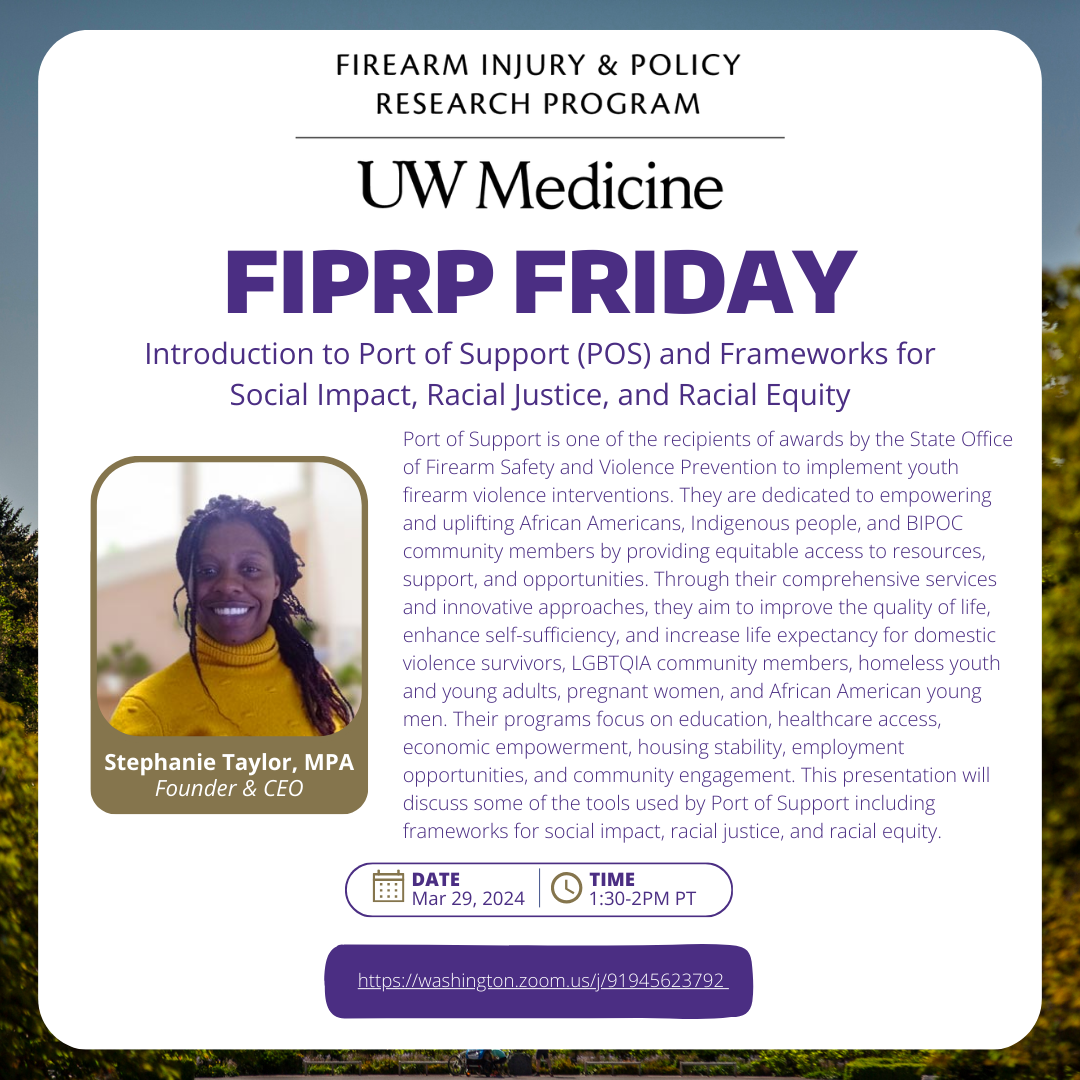 Flyer for March FIPRP Friday